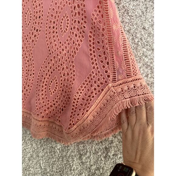 Johnny‎ Was Hoxie Eyelet Sleeveless Tank Top Women’s Large - Picture 6 of 11